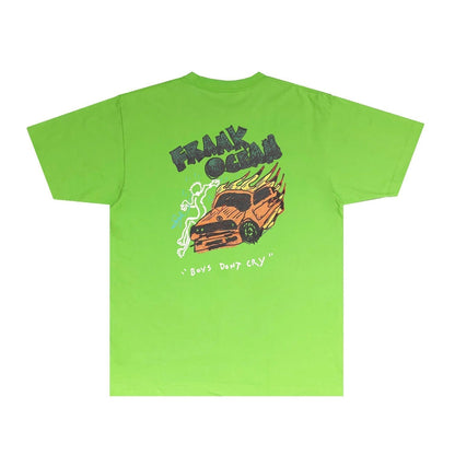 Gallery Dept T Shirt Retro Printed Loose Short-Sleeved Shirt
