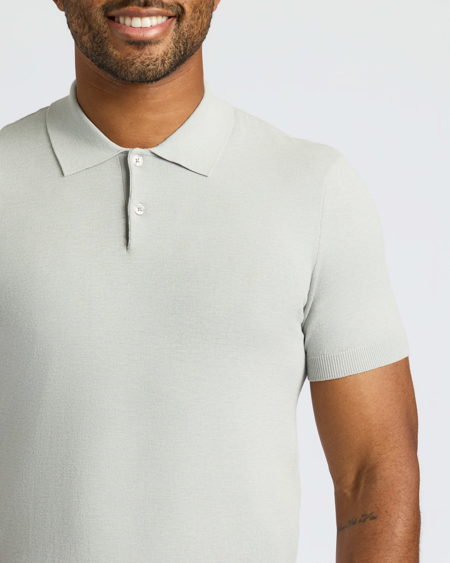 Heather Gray Dressy Polo