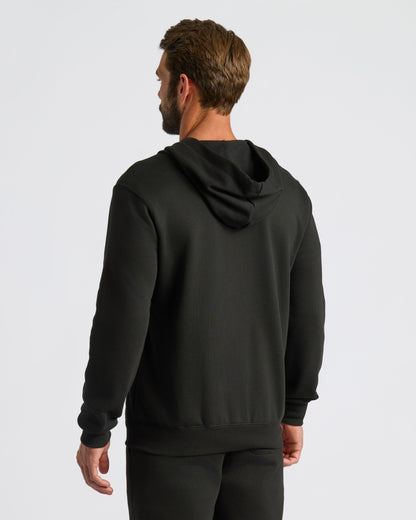 Black Full Zip Fleece Hoodie & Jogger 2-Pack