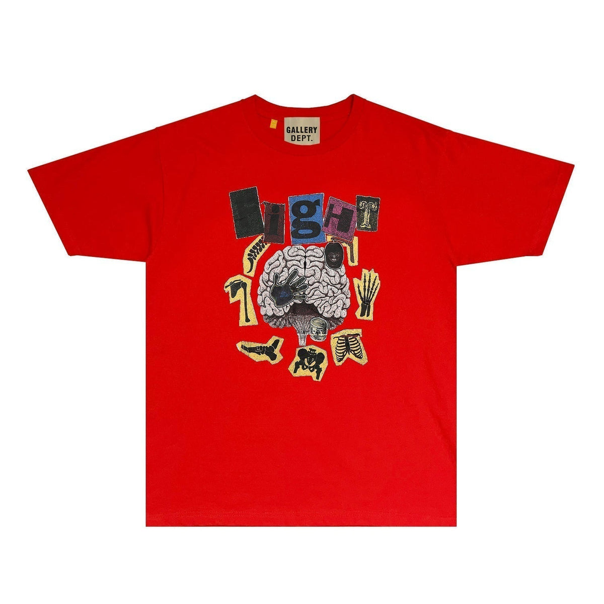 Gallery Dept T Shirt Retro Printed Loose Short-Sleeved Shirt