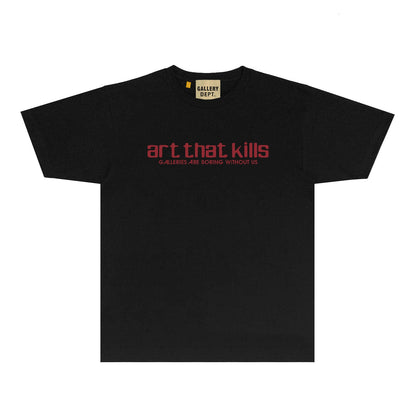 Gallery Dept T Shirt Retro Printed Loose Short-Sleeved Shirt