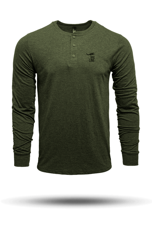 Dropline Logo - Long Sleeve Henley