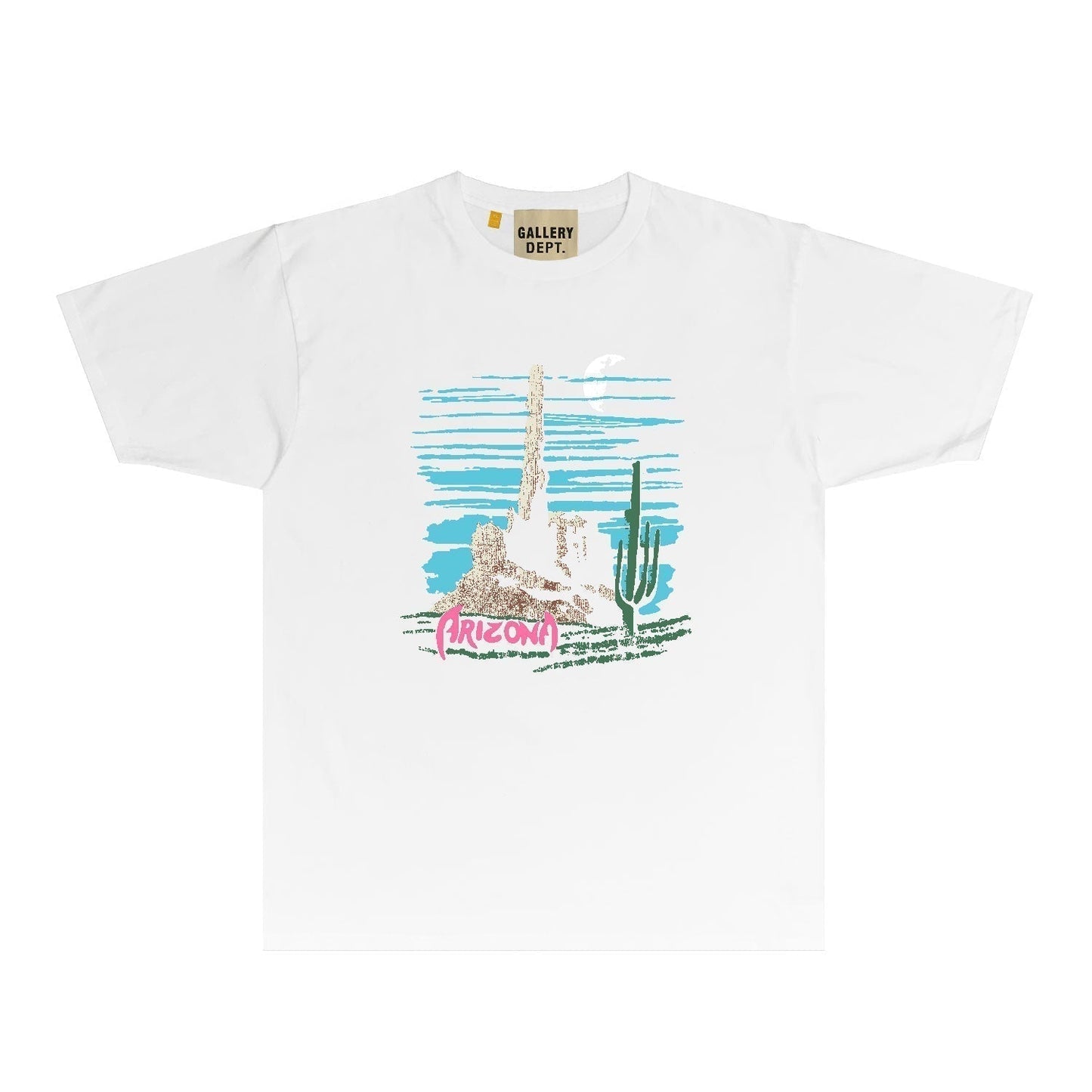 Gallery Dept T Shirt Retro Printed Loose Short-Sleeved Shirt