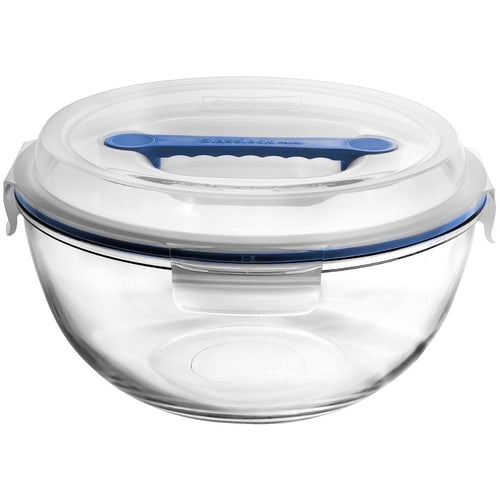 Glasslock Glass Mixing Bowl & Container with HANDLE 4000ml | Freezer Safe