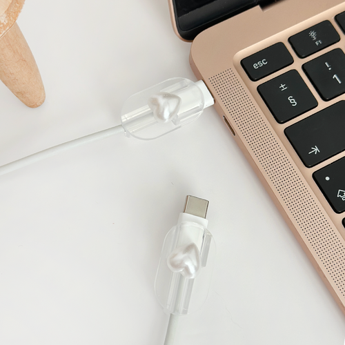 Cable Cover Charm Pack - Pearl Heart