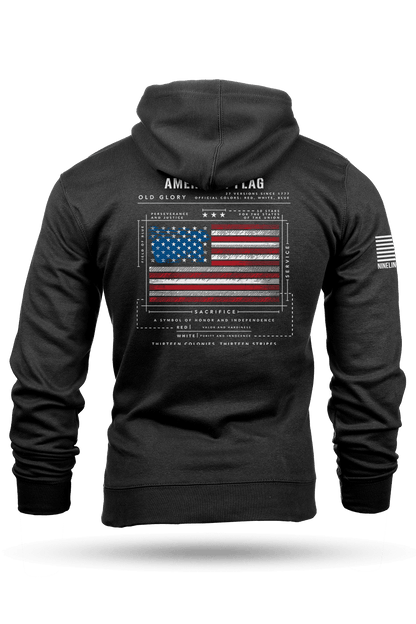 American Flag Schematic - Hoodie