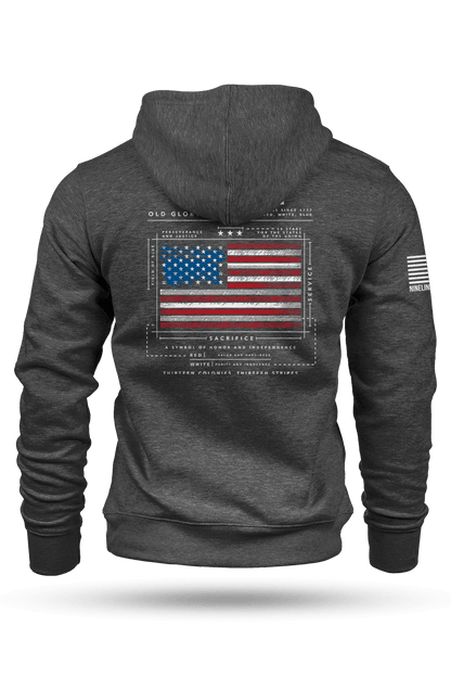 American Flag Schematic - Hoodie