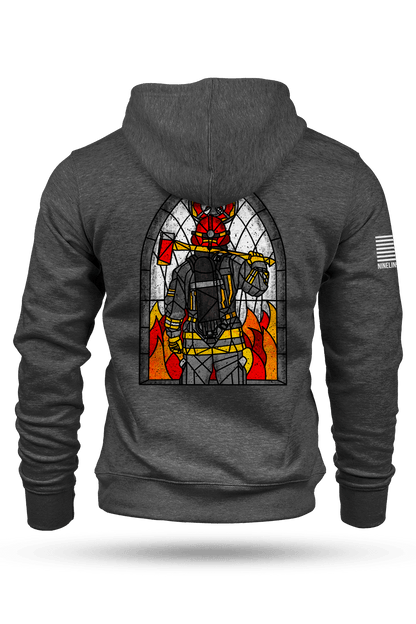Stained Glass Firefighter - Hoodie