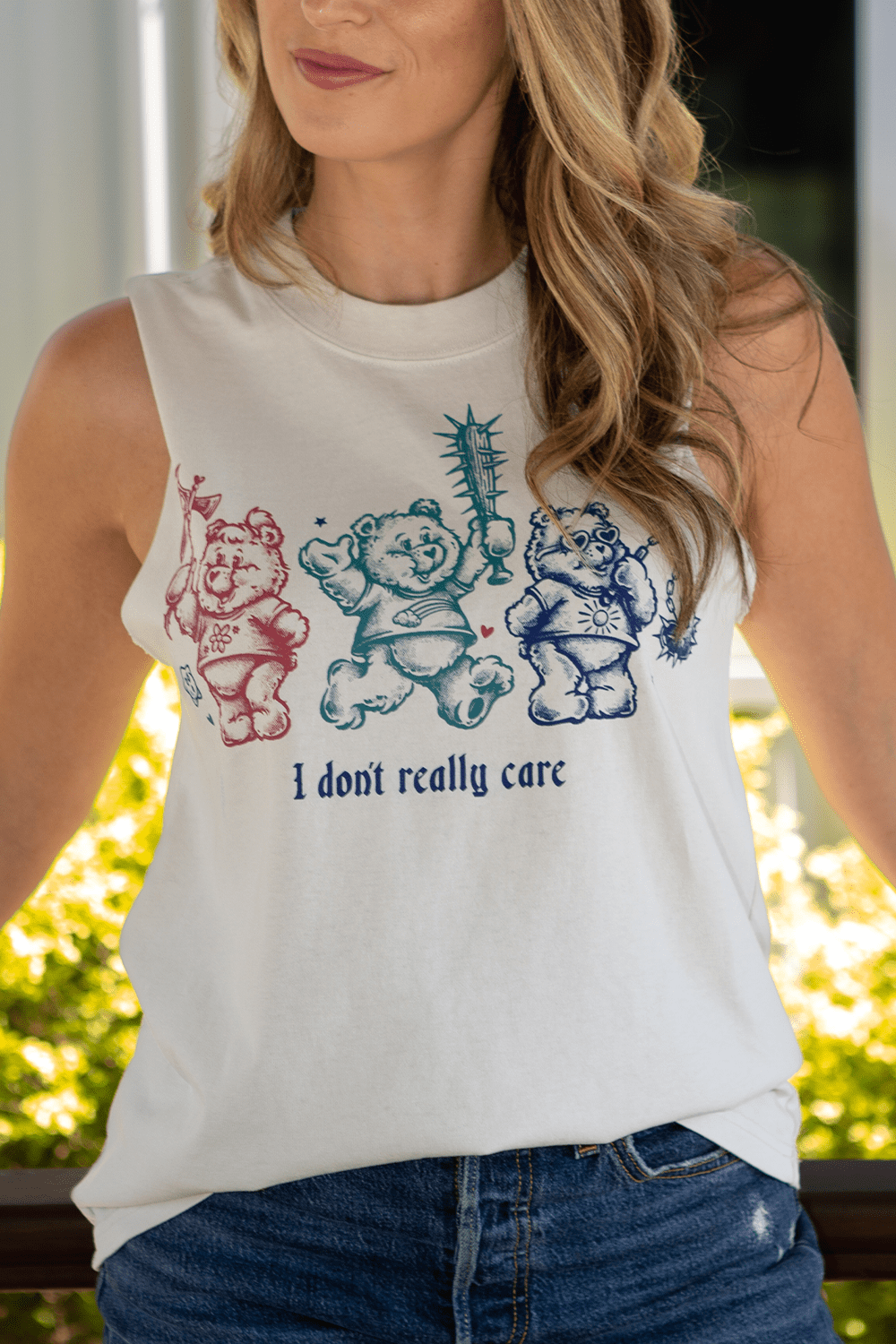 I Don't Really Care - Women's Muscle Tank Top