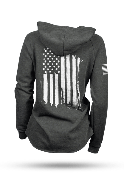 America - Lightweight Women's V-Neck Hoodie