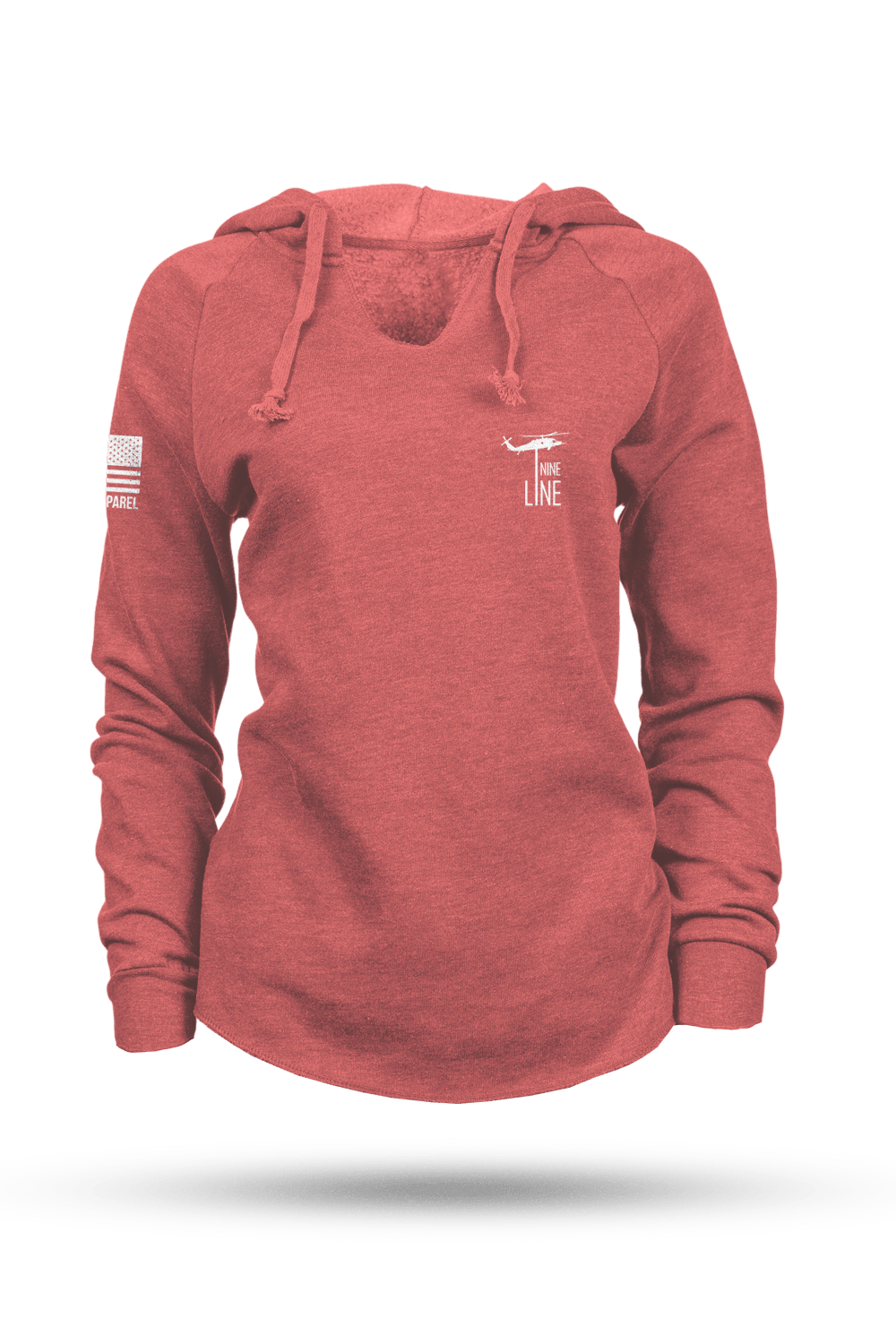 America - Lightweight Women's V-Neck Hoodie