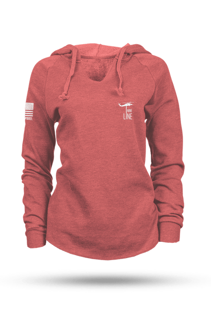 America - Lightweight Women's V-Neck Hoodie