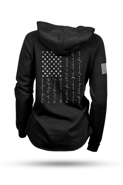 The Pledge - Lightweight Women's V-Neck Hoodie
