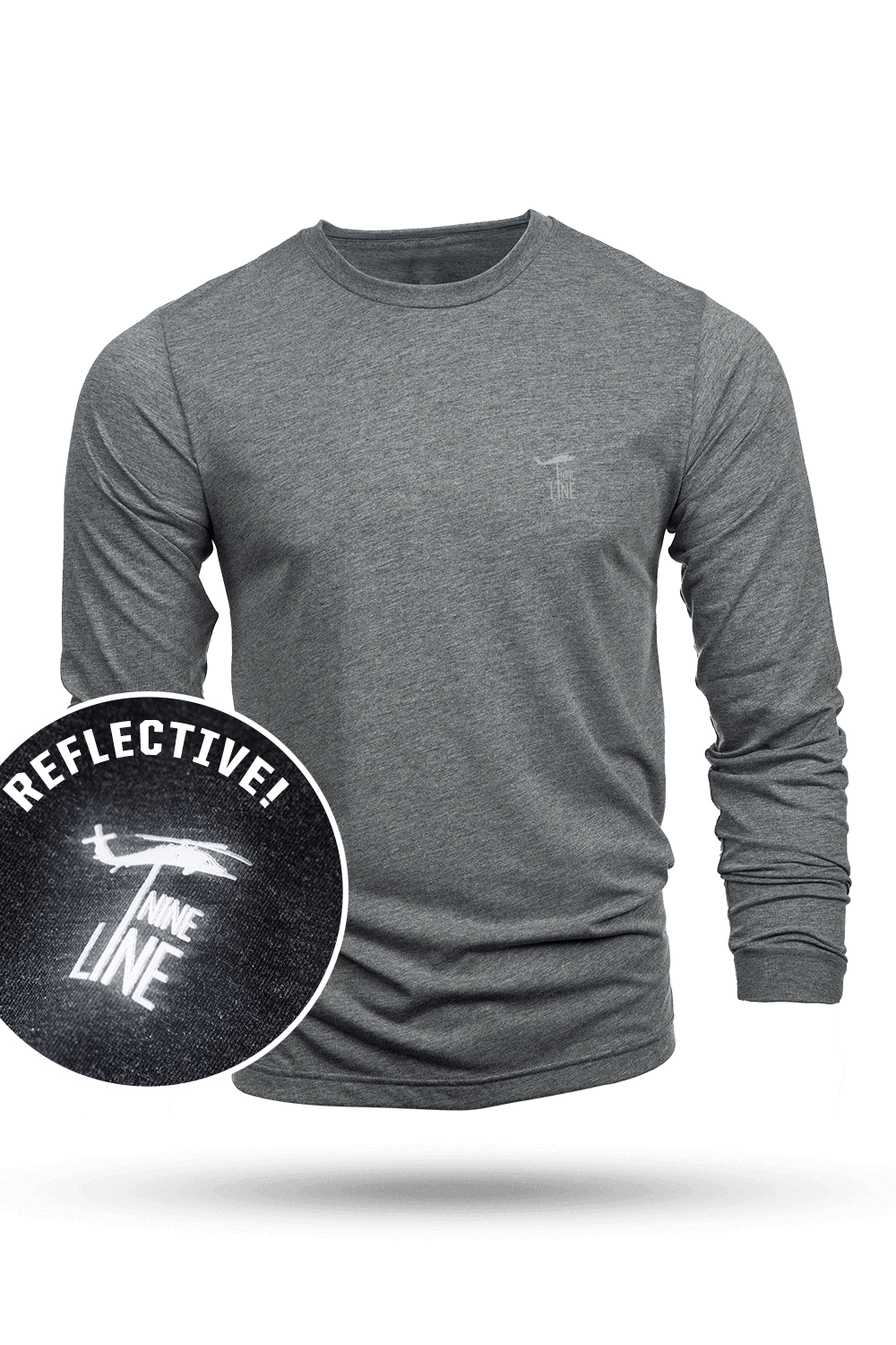 Reflective Dropline Logo - Long-Sleeve Shirt
