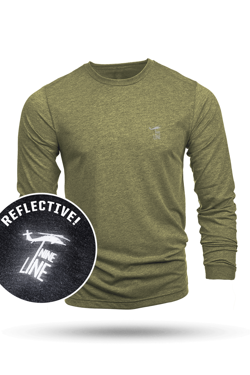 Reflective Dropline Logo - Long-Sleeve Shirt