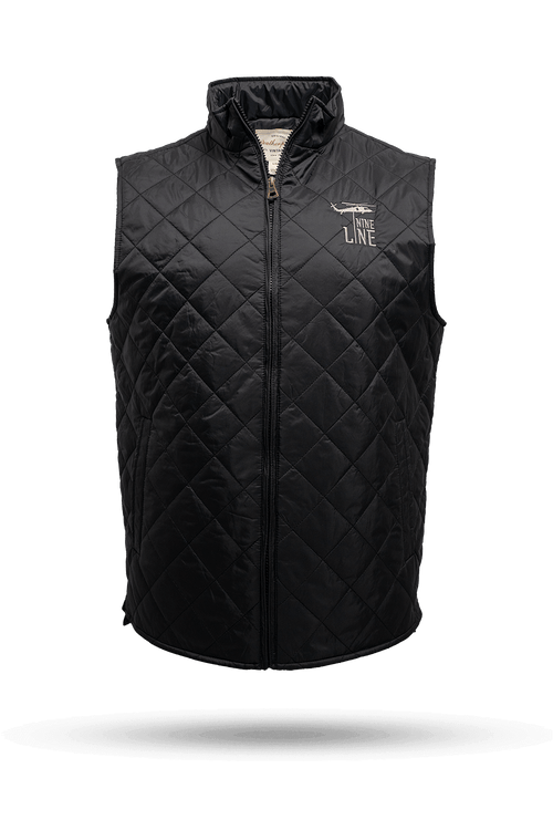 Men's Diamond Quilted Vest with Dropline Logo