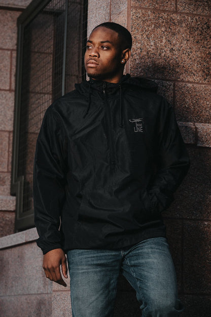 Men's Hooded 1/4 Zip Windbreaker