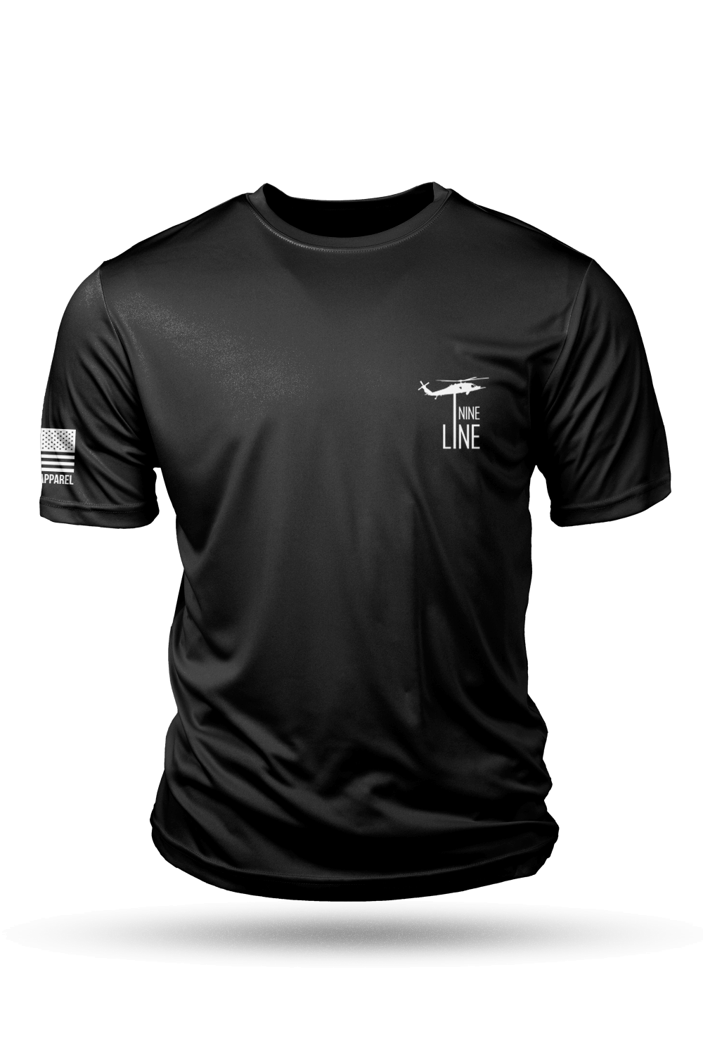 Moisture Wicking T-Shirt - American Flag Schematic