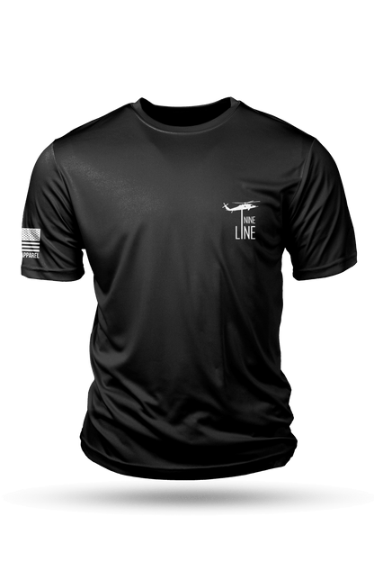 Moisture Wicking T-Shirt - American Flag Schematic