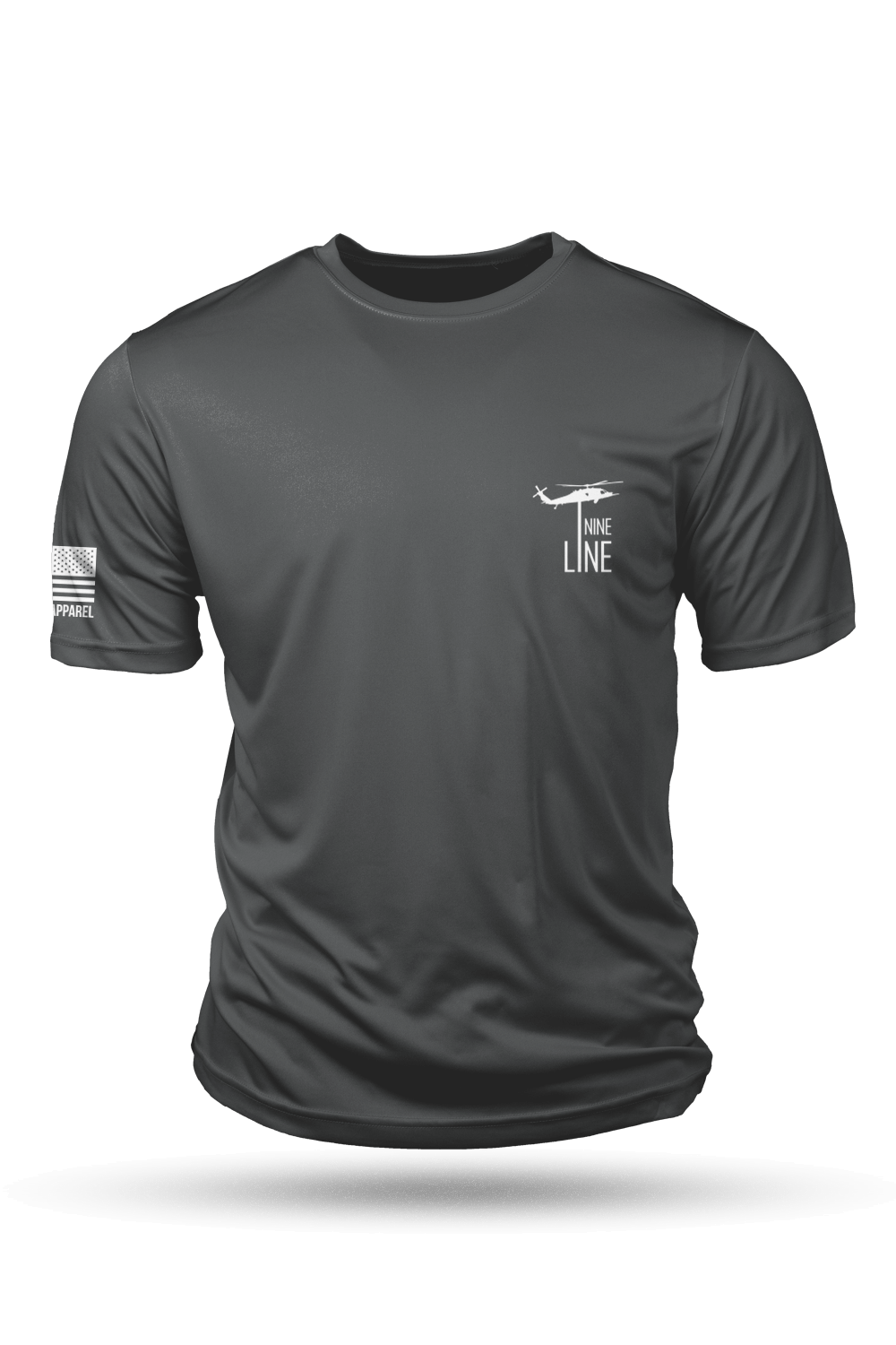 Moisture Wicking T-Shirt - American Flag Schematic