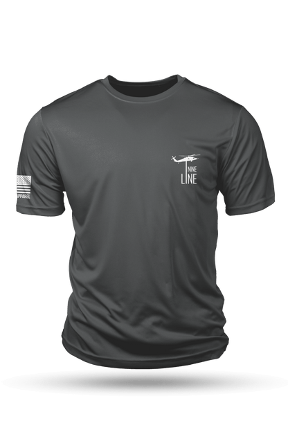 Moisture Wicking T-Shirt - American Flag Schematic