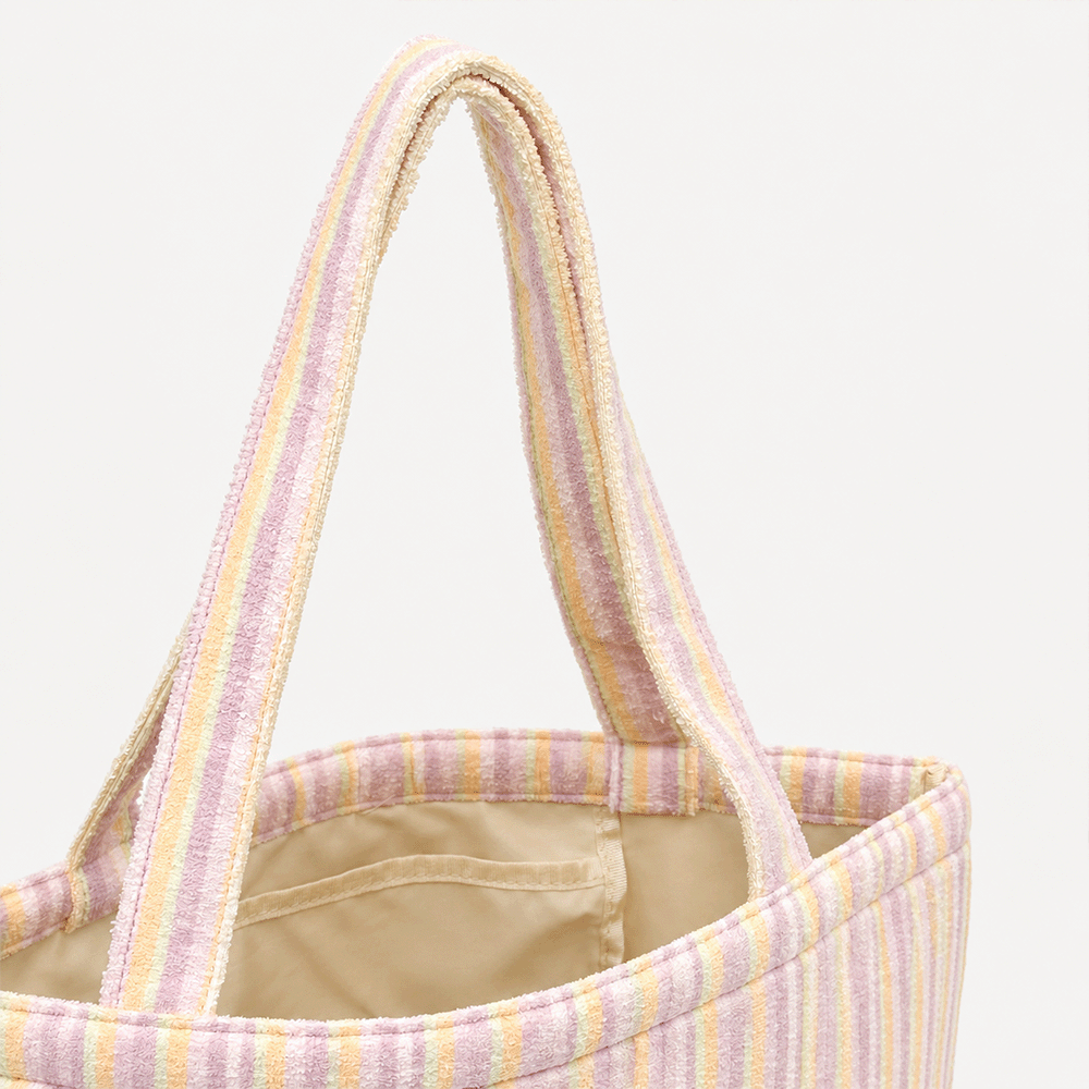 Pastel Stripes Tote Bag by Cocopup