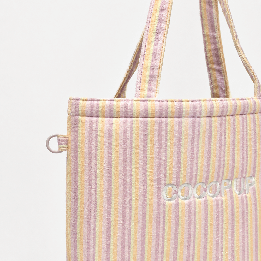 Pastel Stripes Tote Bag by Cocopup
