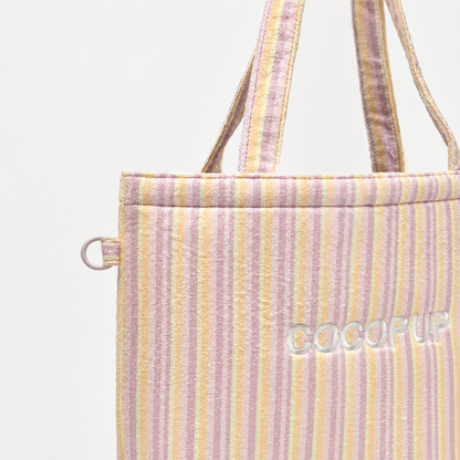 Pastel Stripes Tote Bag by Cocopup
