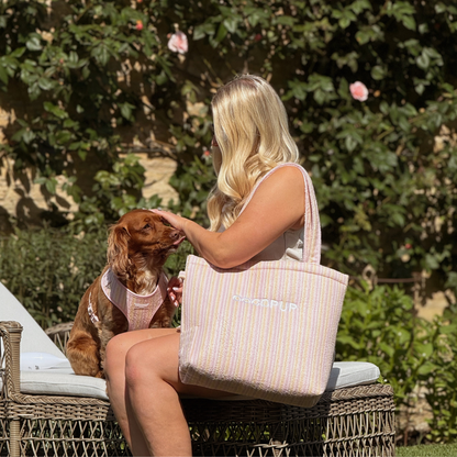 Pastel Stripes Tote Bag by Cocopup