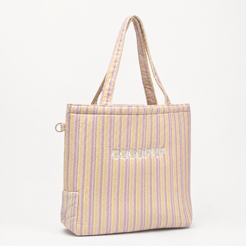Pastel Stripes Tote Bag by Cocopup