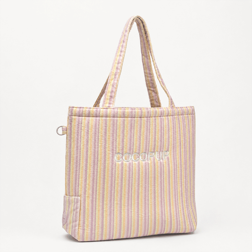 Pastel Stripes Tote Bag by Cocopup
