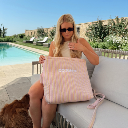 Pastel Stripes Tote Bag by Cocopup