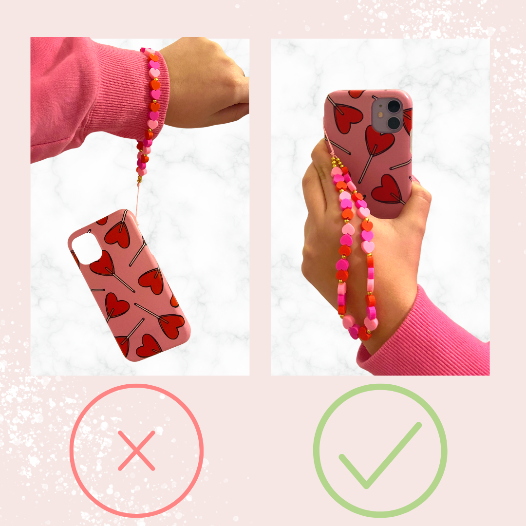 Crystal Phone Strap - Lime