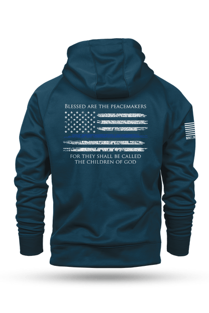 Thin Blue Line - Raglan Tailgater Hoodie