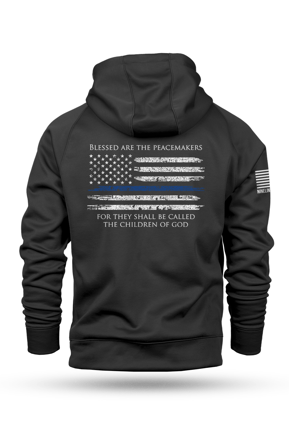 Thin Blue Line - Raglan Tailgater Hoodie