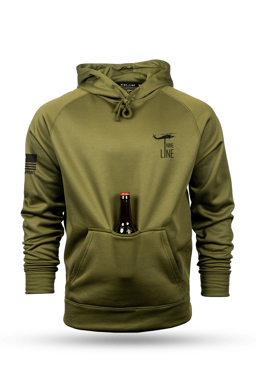 Thin Blue Line - Raglan Tailgater Hoodie