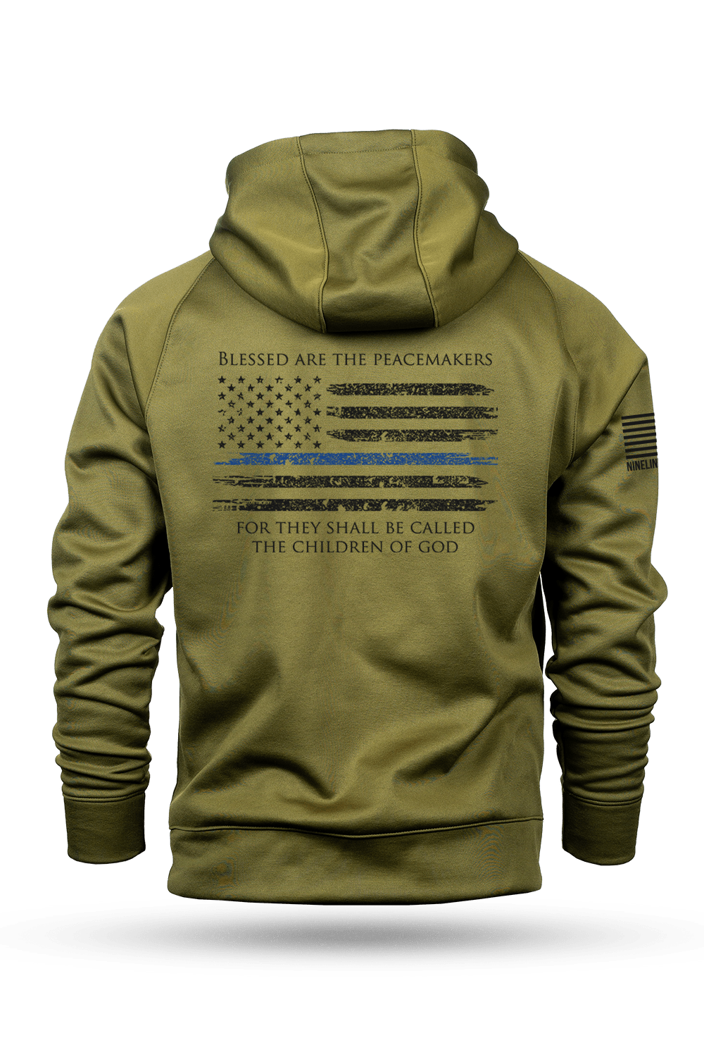 Thin Blue Line - Raglan Tailgater Hoodie