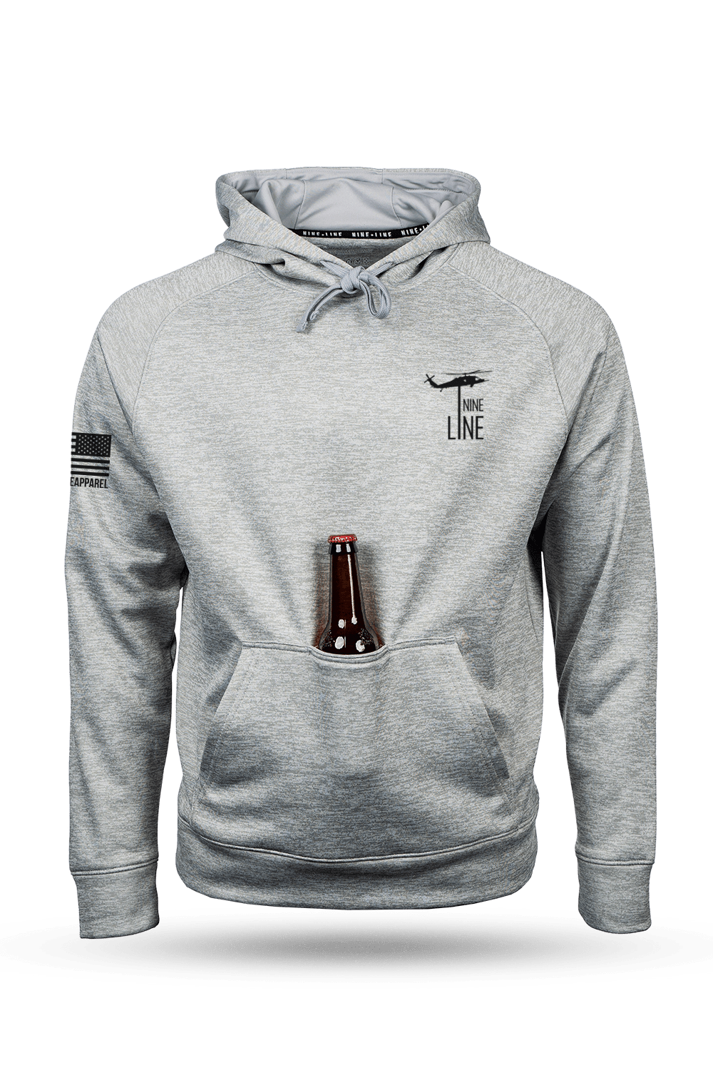 Thin Blue Line - Raglan Tailgater Hoodie