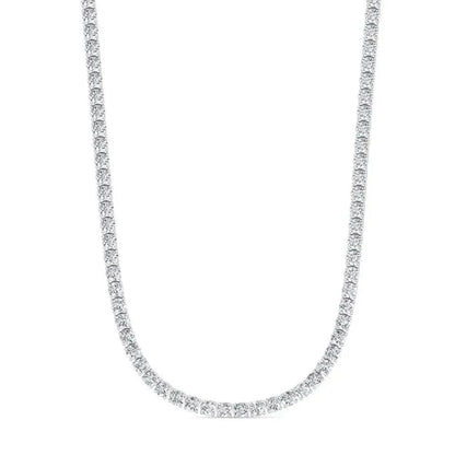 16 CTW Lab Grown Diamond Tennis Necklace – 14kt White Gold, 18’’