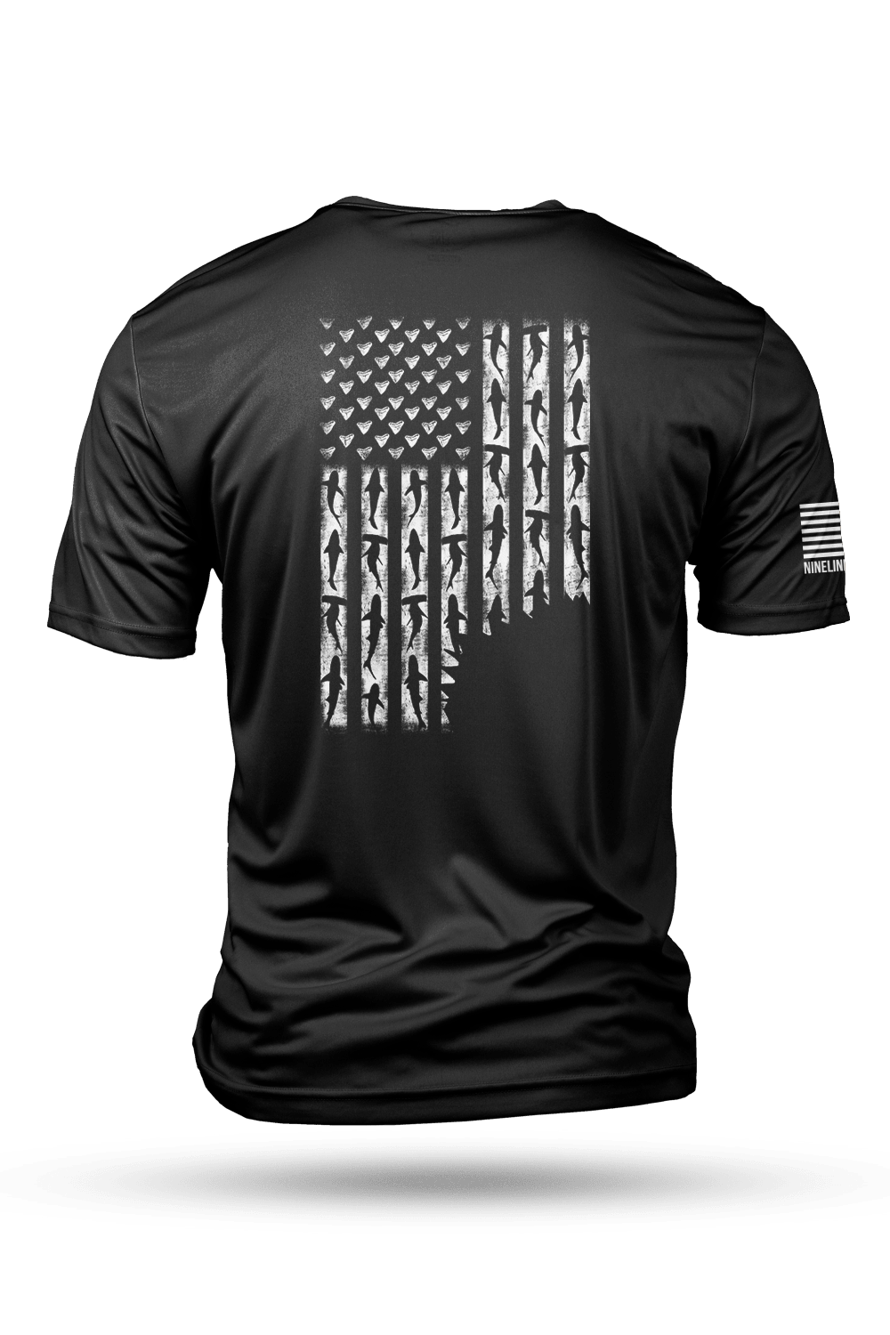Shark Flag - Moisture Wicking T-Shirt