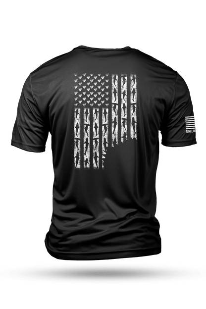 Shark Flag - Moisture Wicking T-Shirt