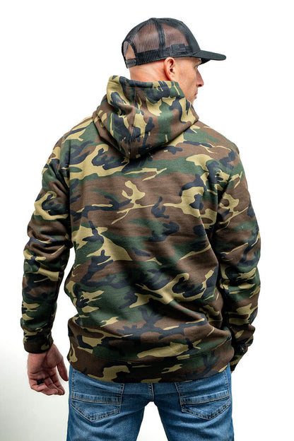 Silicone Dropline Logo - Camo Hoodie