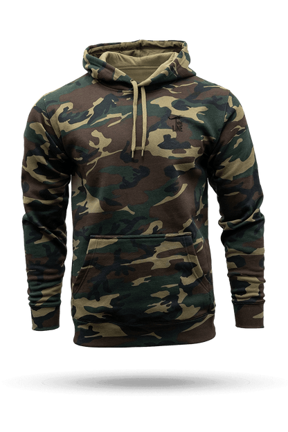 Silicone Dropline Logo - Camo Hoodie
