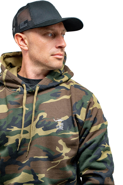 Silicone Dropline Logo - Camo Hoodie