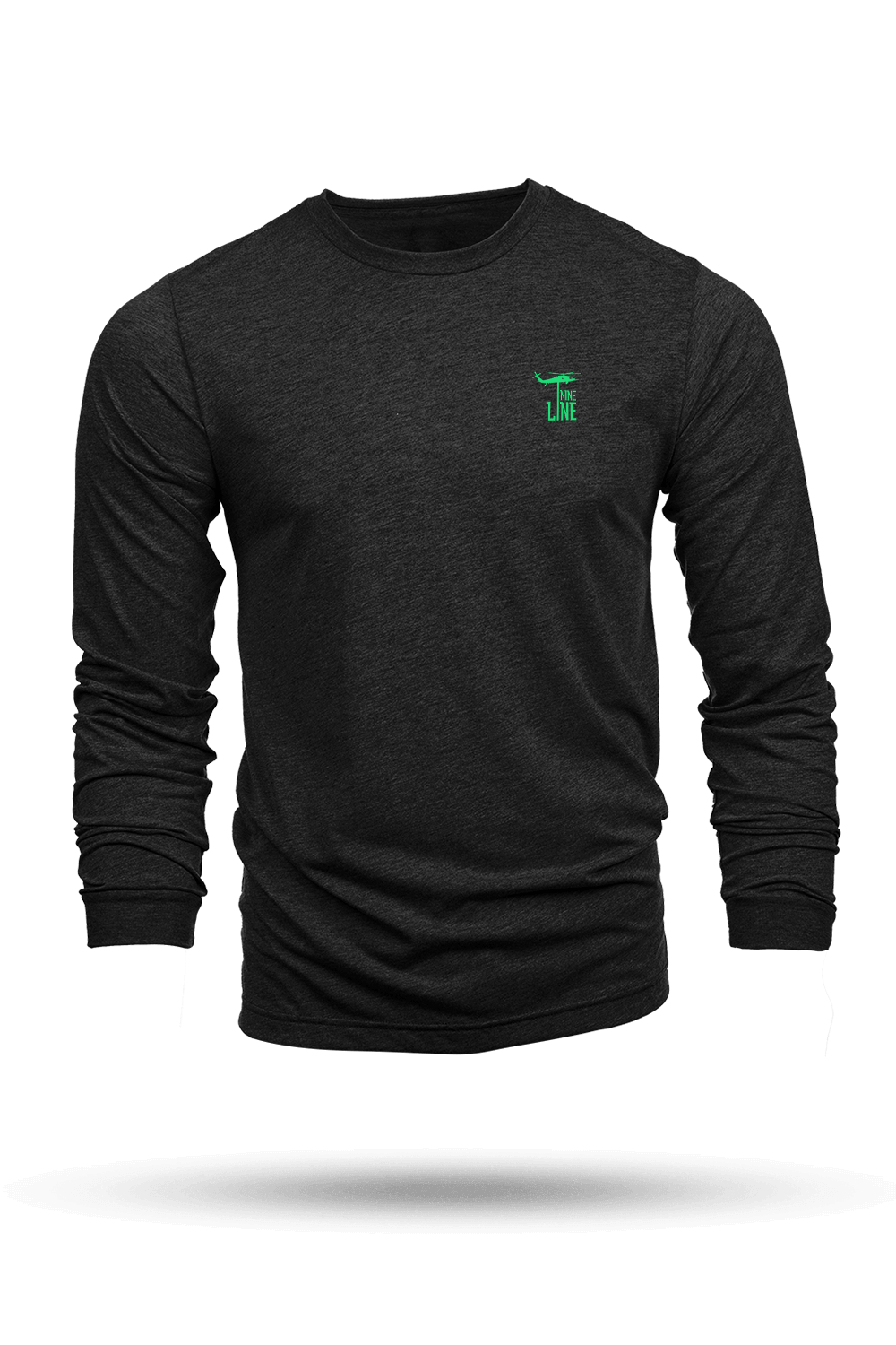 Silicone Dropline Logo - Long-Sleeve T-Shirt (Night Vision Edition)