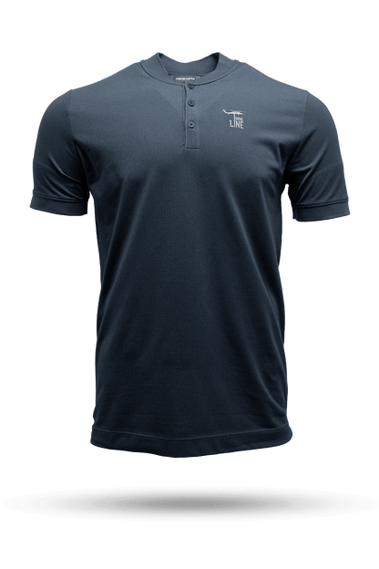 Silicone Dropline Logo - Short Sleeve Henley