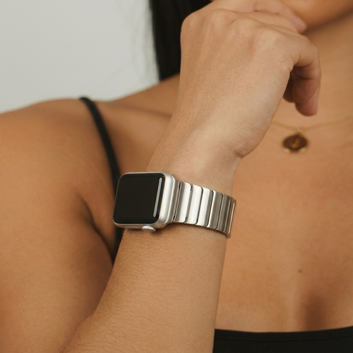 Slinky Apple Watch Strap - Silver