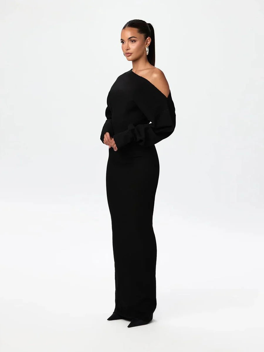 Stella Knitted Evening Dress: Knitted Elegance