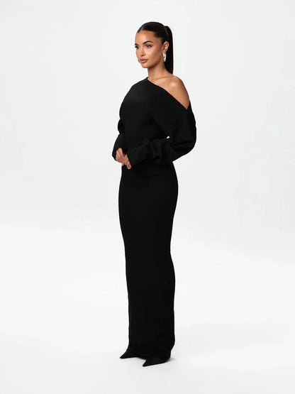 Stella Knitted Evening Dress: Knitted Elegance