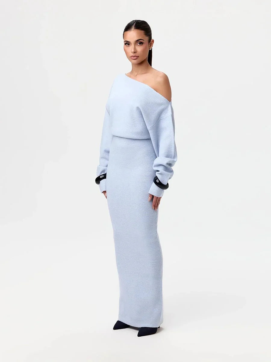 Stella Knitted Evening Dress: Knitted Elegance